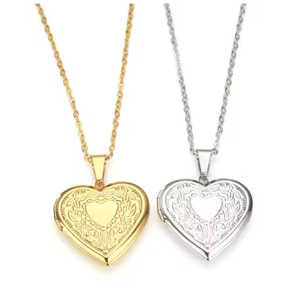 Stainless Steel Love Heart Message Locket