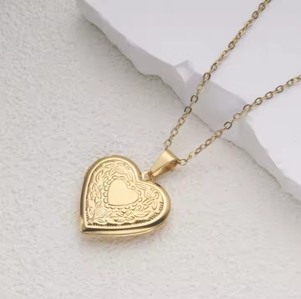 Stainless Steel Love Heart Message Locket