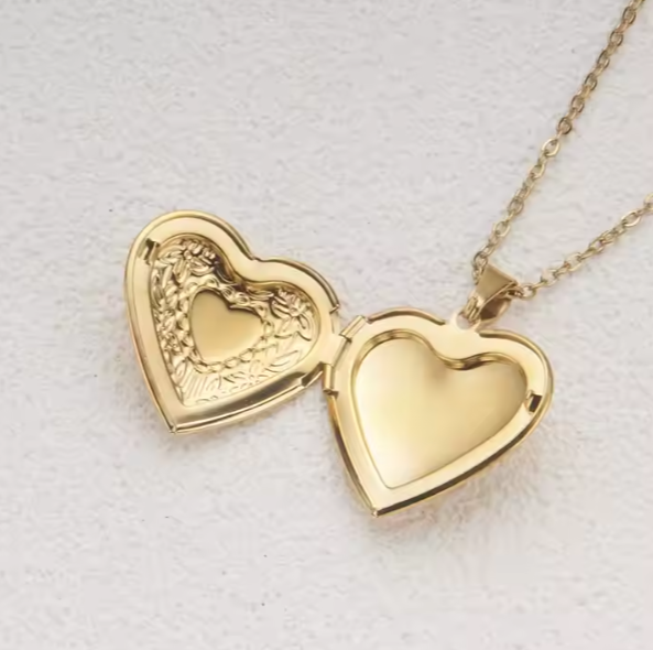 Stainless Steel Love Heart Message Locket