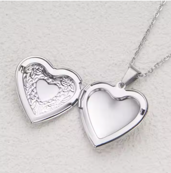 Stainless Steel Love Heart Message Locket