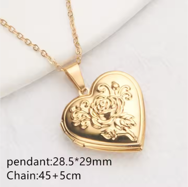 Stainless Steel Love Heart Message Locket