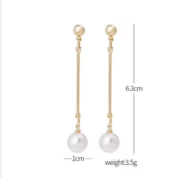 Charm Pearl Dangle Earrings for Women